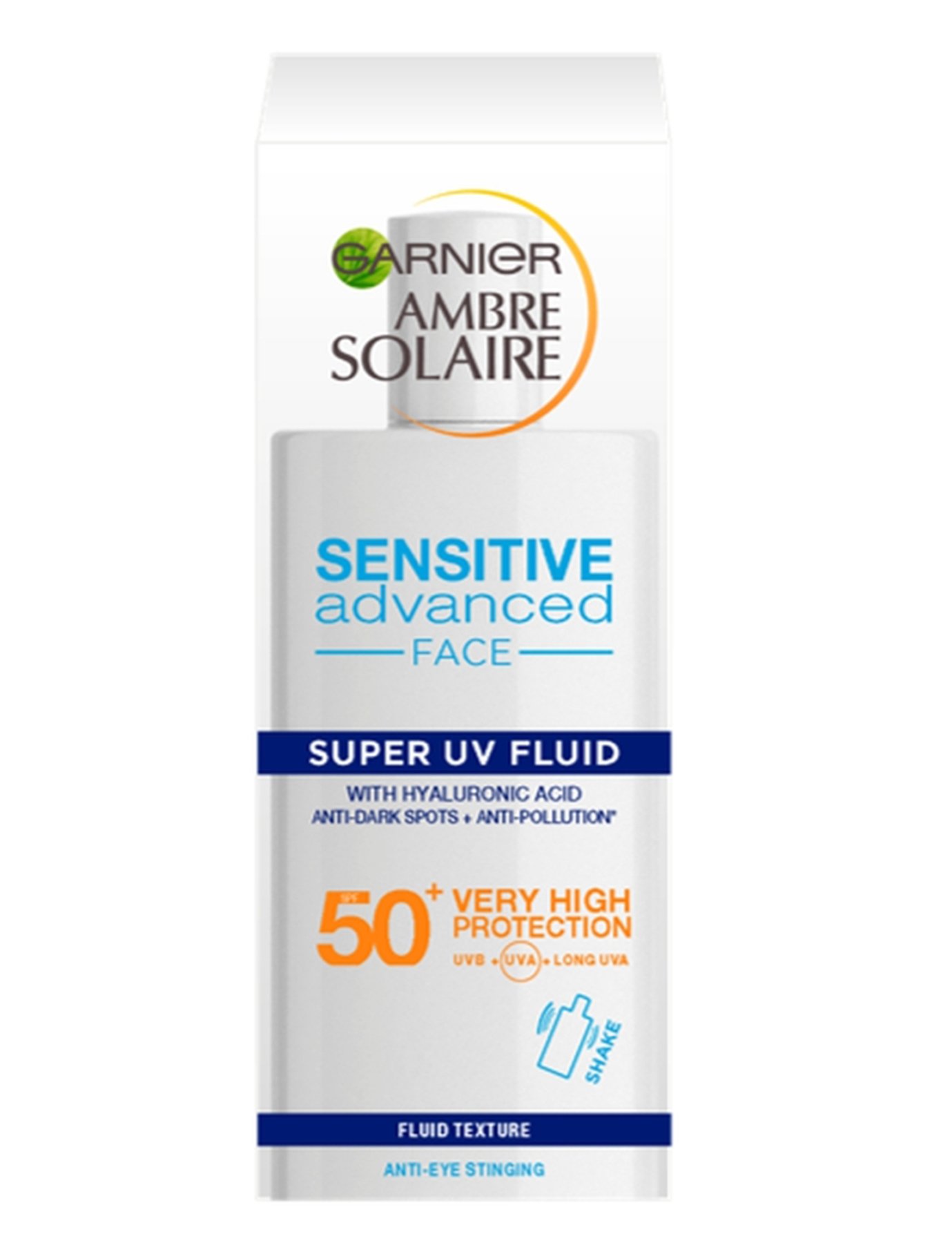 Garnier Ambre Solaire Fluid za lice za zaštitu od sunca SPF50+