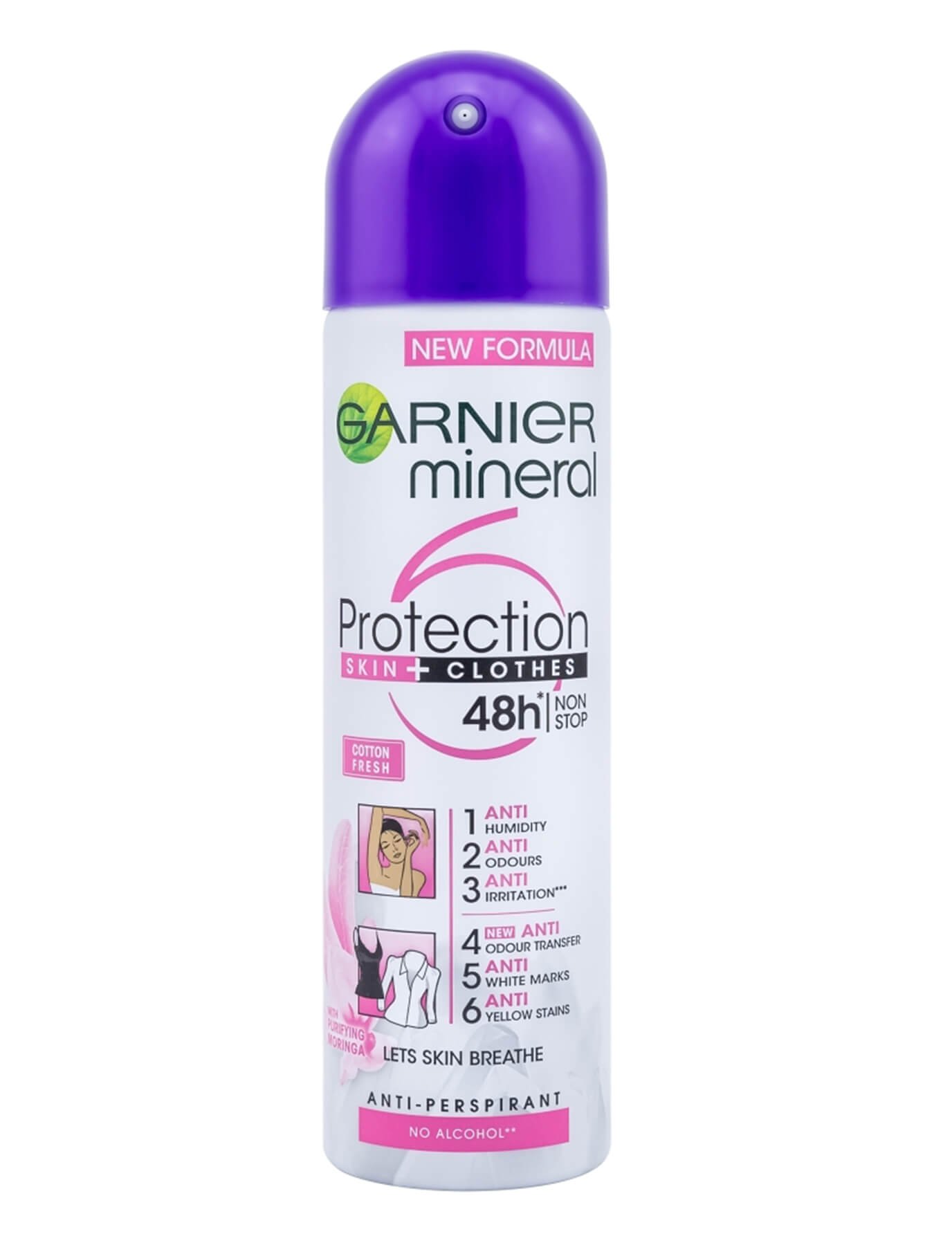 Garnier Mineral Deo Protection 6 Cotton Fresh Sprej