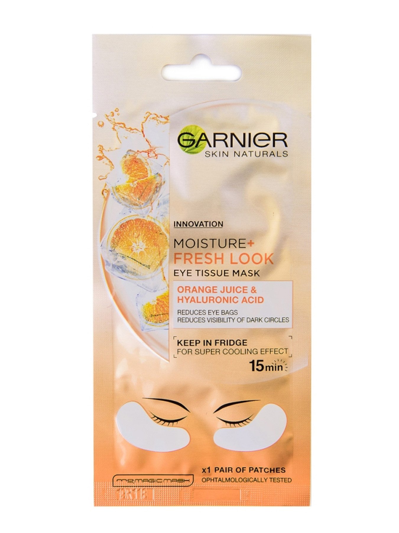 Garnier Skin Naturals Eye Tissue maska za oči protiv tamnih krugova