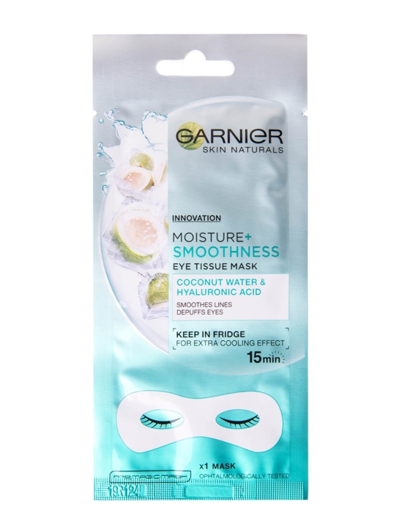 Garnier Skin Naturals Eye Tissue maska za oči za izravnjavanje borica oko očiju