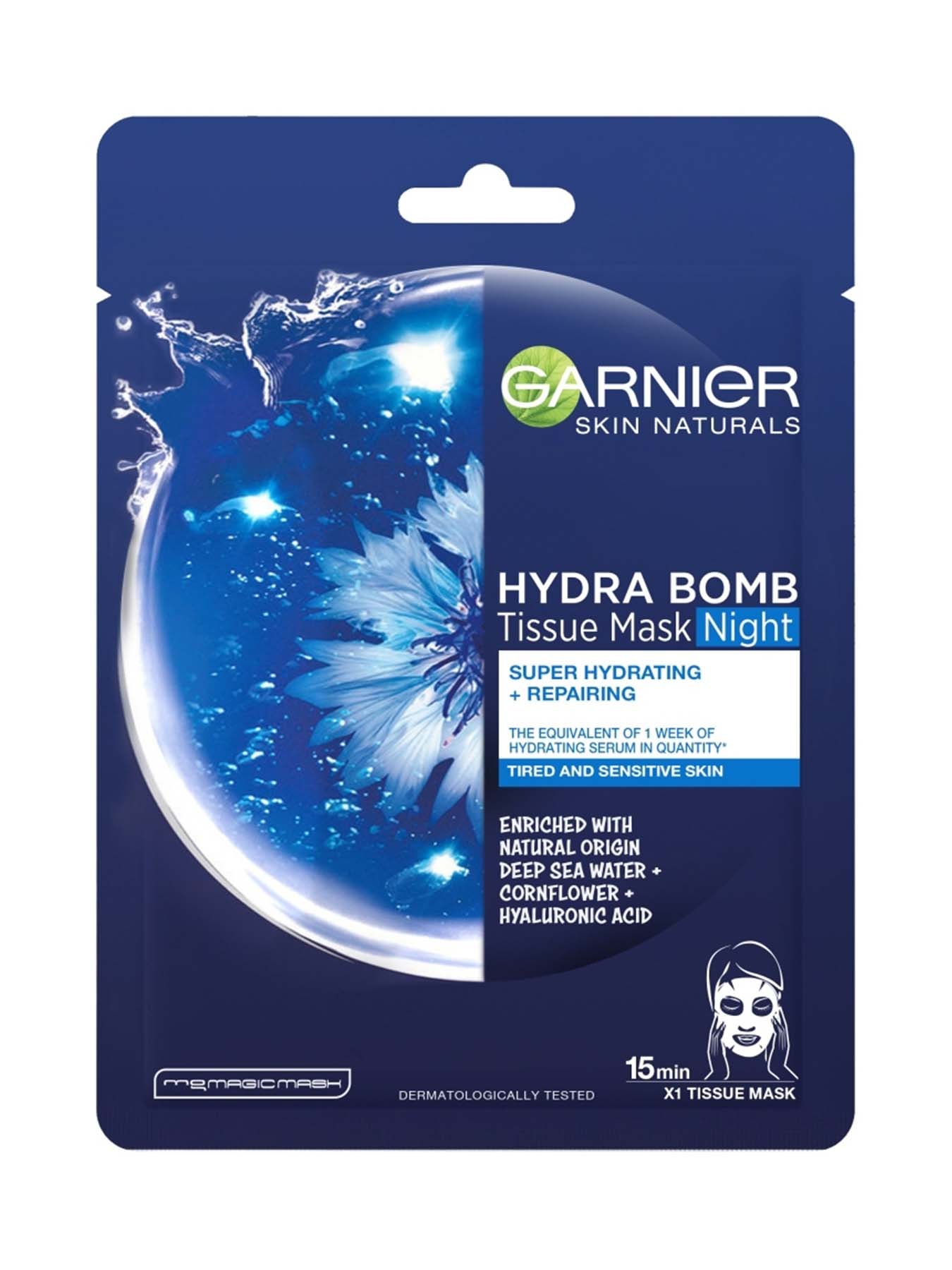 Garnier Skin Naturals Hydra Bomb Tissue Mask Night noćna maska za lice