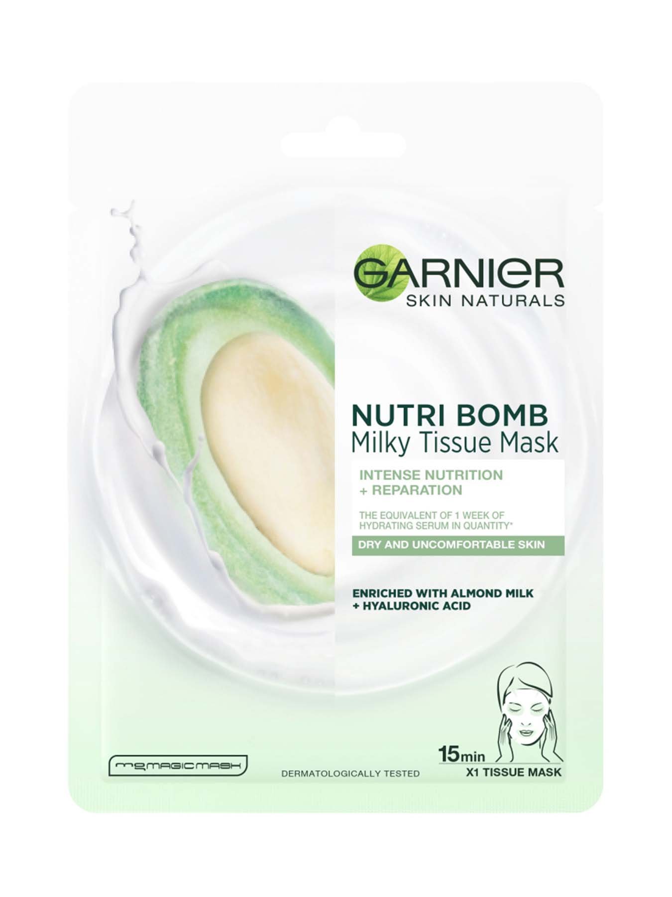 Garnier Skin Naturals Nutri Bomb tekstilna maska sa bademovim mlijekom
