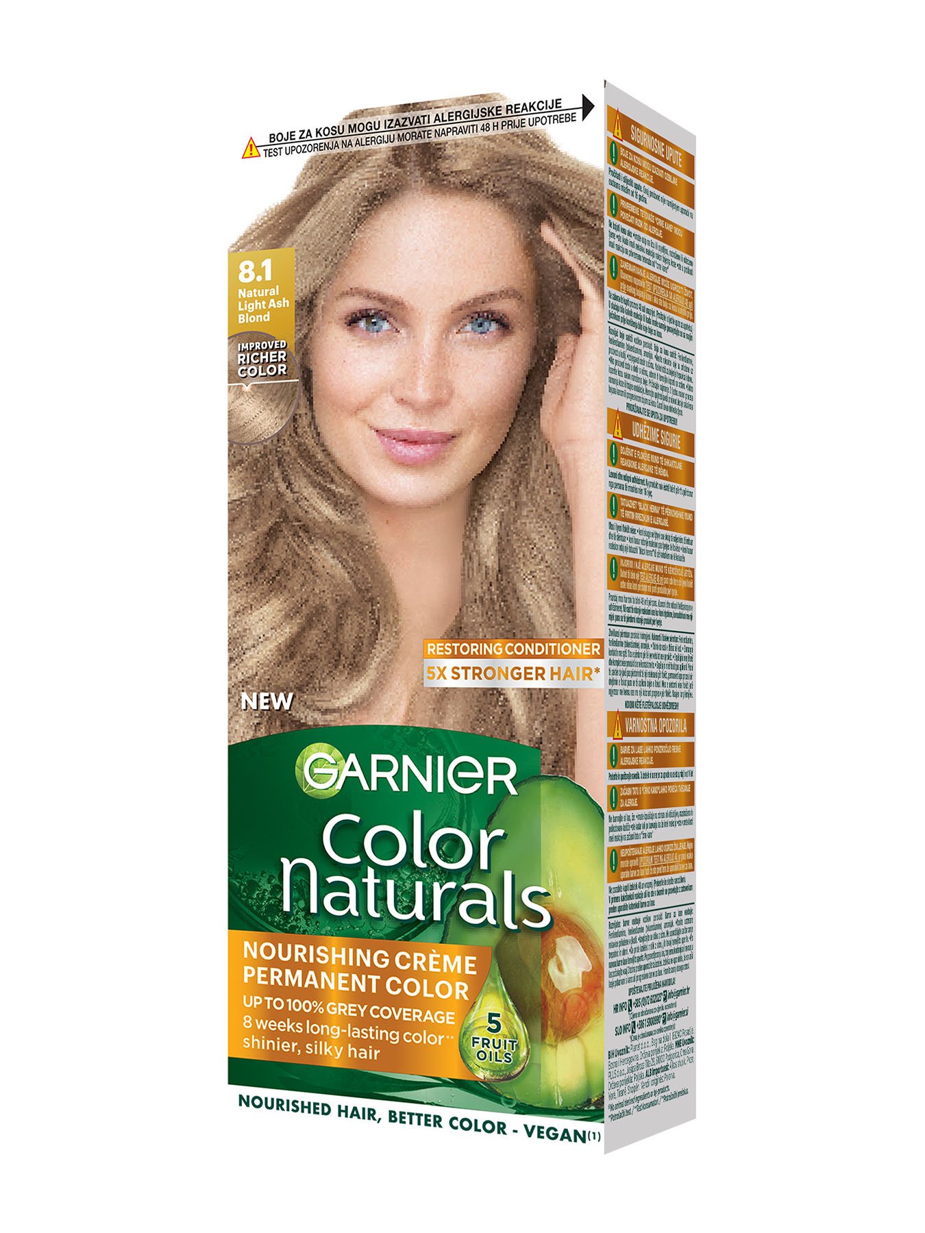 Garnier Color Naturals 8.1 Prirodno svijetlo pepeljasto plava