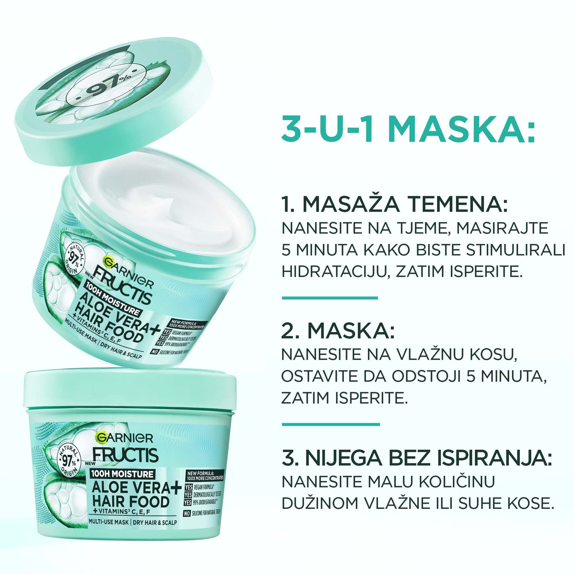 Garnier Fructis Hair Food Aloe Maska - Garnier