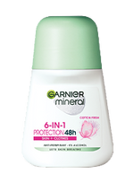 Garnier Mineral Deo Protection 6 Cotton Fresh 48h antiperspirant Roll-on